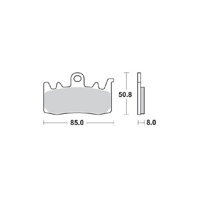 BRAKING 960CM55 coppia pastiglie freno anteriore CM55