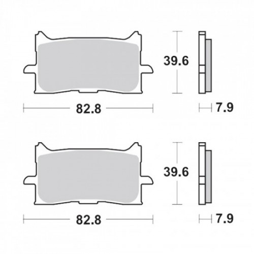 BRAKING 971CM55 2 coppie pastiglie freno anteriore CM55