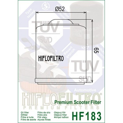 HIFLO FILTRO OLIO HF183