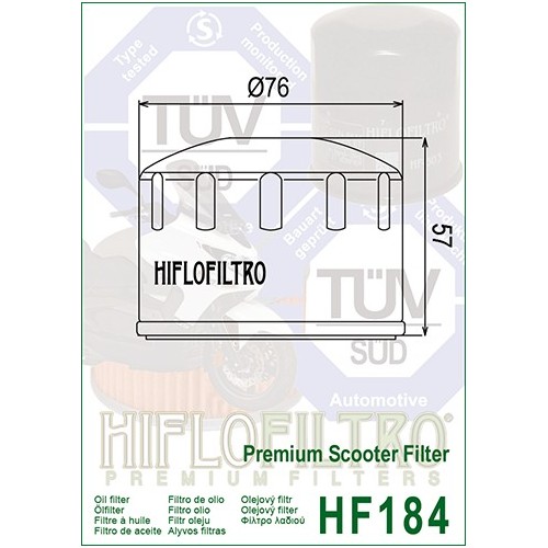 HIFLO FILTRO OLIO HF184