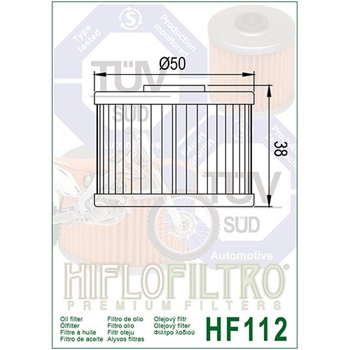 HIFLO FILTRO OLIO HF112