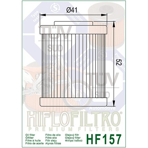 HIFLO FILTRO OLIO HF157