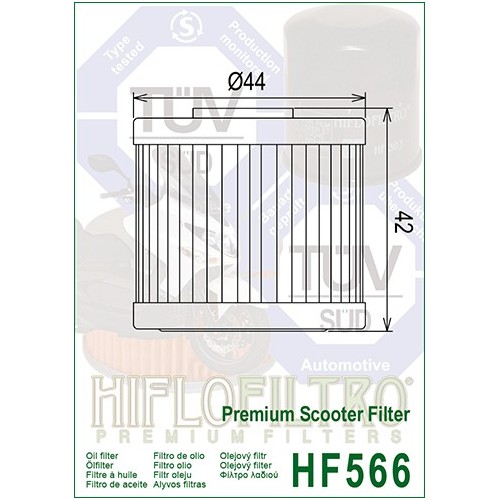 HIFLO FILTRO OLIO HF566