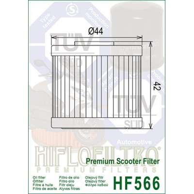 HIFLO FILTRO OLIO HF566