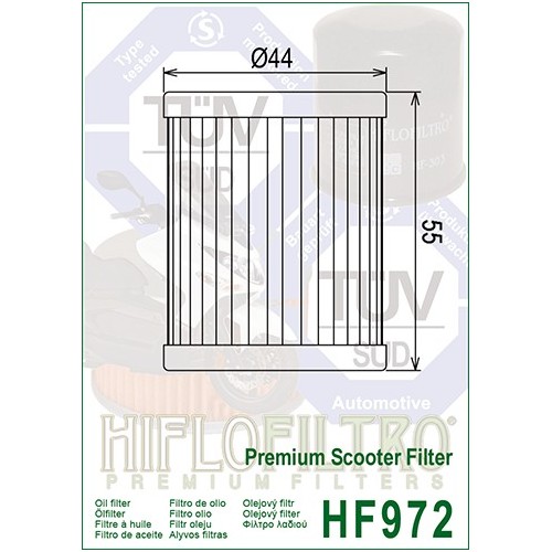 HIFLO FILTRO OLIO HF972