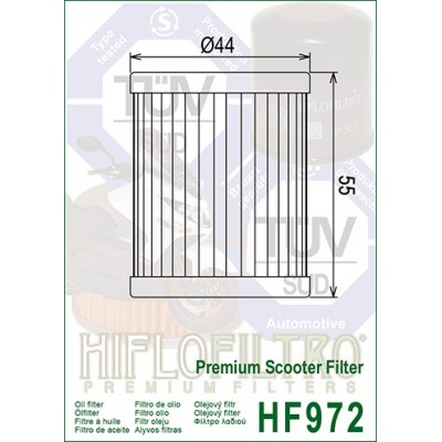 HIFLO FILTRO OLIO HF972