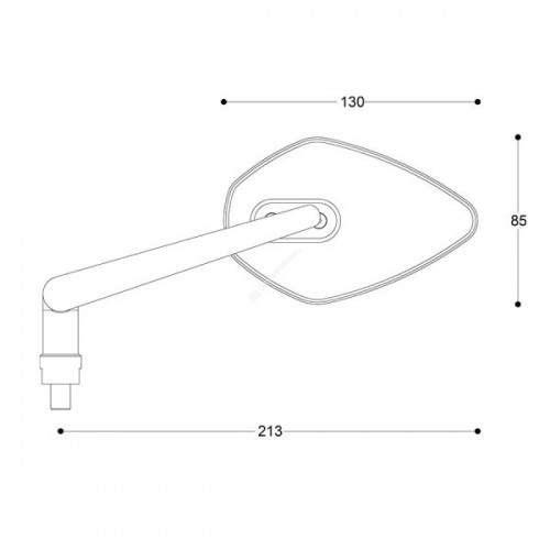 BARRACUDA RETROVISORI SKIN-X B-LUX UNIVERSALI PER MOTO NAKED SCOOTER