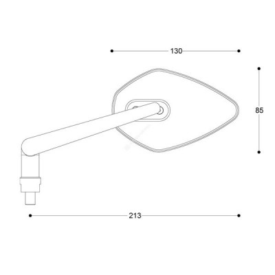 BARRACUDA RETROVISORI SKIN-X B-LUX UNIVERSALI PER MOTO NAKED SCOOTER