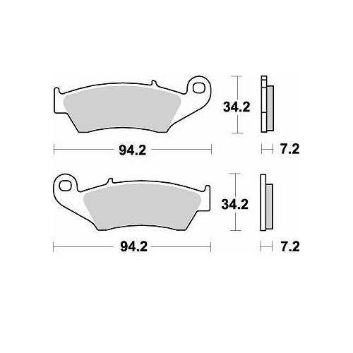 BRAKING 772SM1 coppia pastiglie freno anteriore SM1