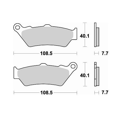 BRAKING 780CM55 coppia pastiglie freno posteriore CM55