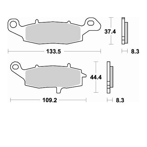 BRAKING 782CM55 coppia pastiglie freno anteriore CM55