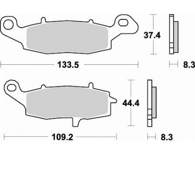 BRAKING 782CM55 coppia pastiglie freno anteriore CM55