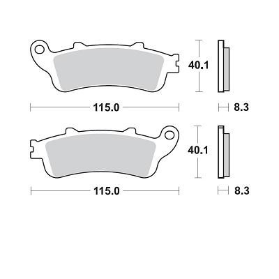 BRAKING 813CM55 coppia pastiglie freno anteriore CM55 per KAWASAKI VULCAN 650 S