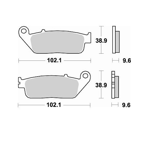 BRAKING 1 coppia pastiglie freno posteriore CM56 per HONDA CTX 1300 ABS 2014 2015 2016