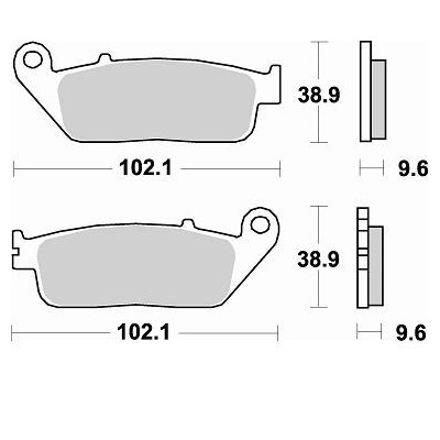 BRAKING 1 coppia pastiglie freno posteriore CM56 per HONDA CTX 1300 ABS 2014 2015 2016