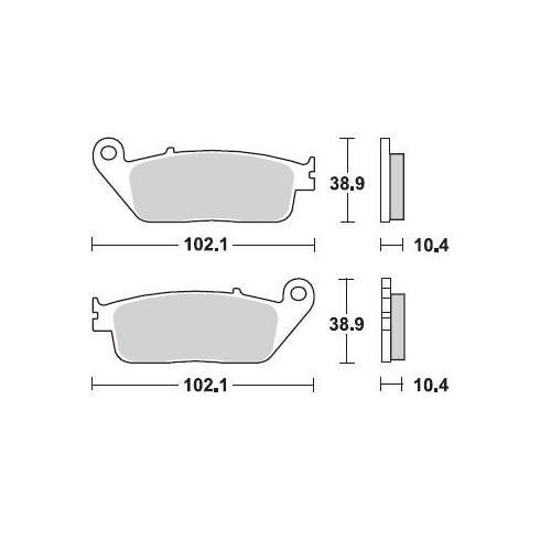 BRAKING 748CM56 coppia pastiglie freno posteriore CM56