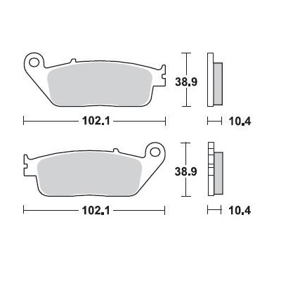 BRAKING 748CM56 coppia pastiglie freno posteriore CM56