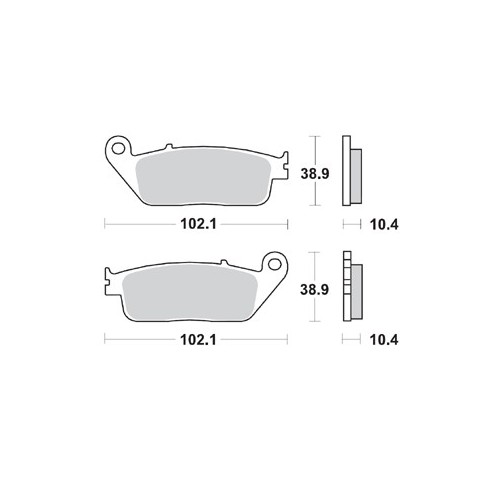 BRAKING P30748 coppia pastiglie freno anteriore sinterizzate P30