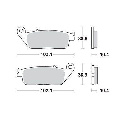 BRAKING P30748 coppia pastiglie freno anteriore sinterizzate P30