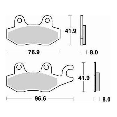 BRAKING 1 coppia pastiglie freno anteriore sinterizzate P30725