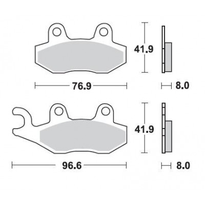 BRAKING 2 coppie pastiglie freno anteriore P30 per SUZUKI BURGMAN 400 2006 / 2020