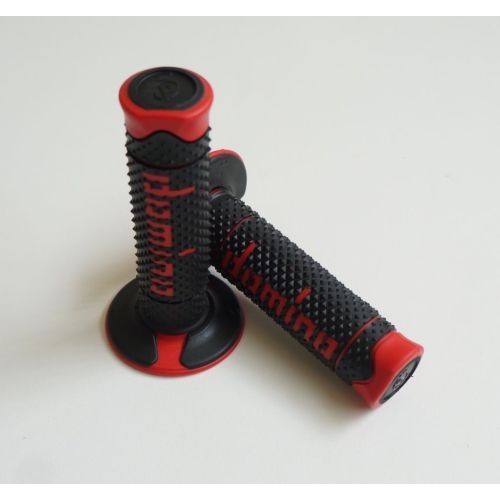 DOMINO A260 OFF ROAD coppia manopole nero rosso