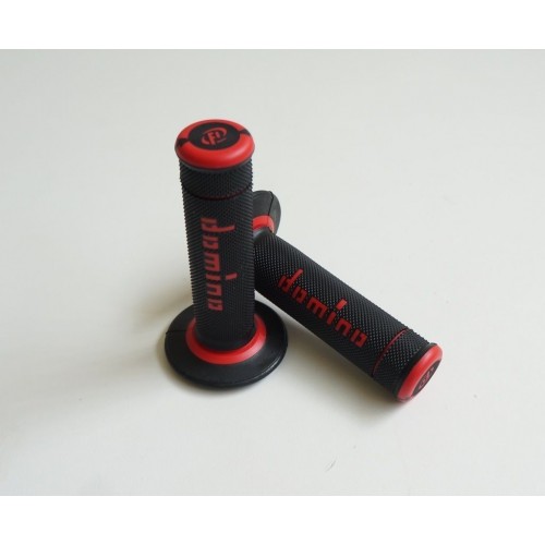 DOMINO A190 OFF ROAD X-TREME coppia manopole nero rosso