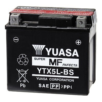 YUASA BATTERIA YTX5L-BS 12 Volt 4,2 Ampere - Senza manutenzione - AGM