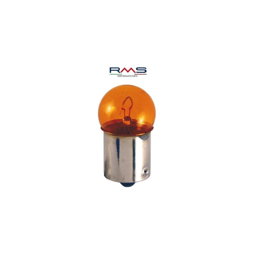 Lampadina RMS 12 Volt 10 Watt BULB BA15S G18 arancione