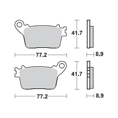 BRAKING 925CM56 coppia pastiglie freno posteriore CM56