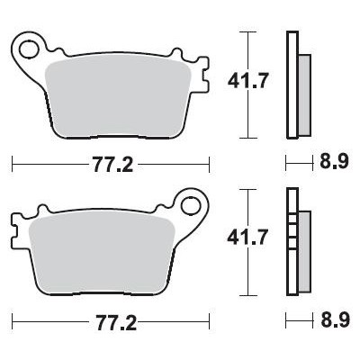 BRAKING 925CM56 coppia pastiglie freno posteriore CM56