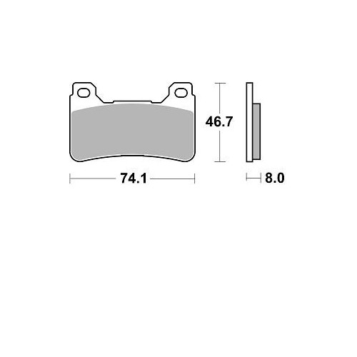 BRAKING 899CM55  2 coppie pastiglie freno anteriore CM55