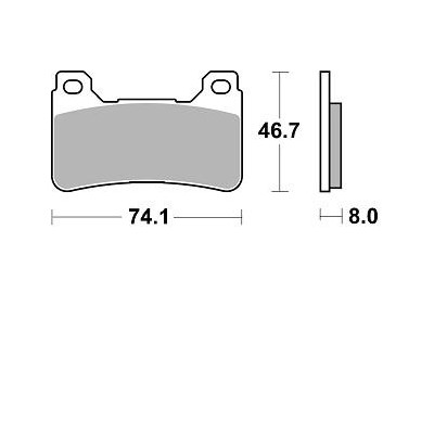 BRAKING 899CM55  2 coppie pastiglie freno anteriore CM55