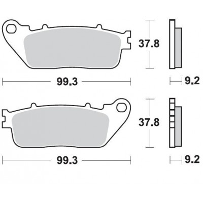 BRAKING 942CM56 coppia pastiglie freno posteriore CM56