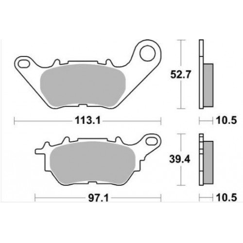 BRAKING 979SM1 coppia pastiglie freno posteriore SM1