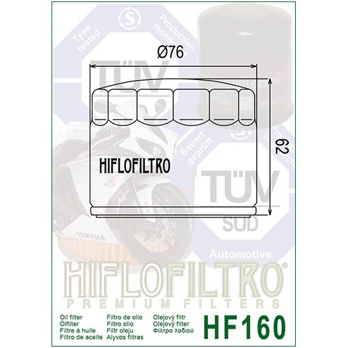 HIFLO FILTRO Olio HF160