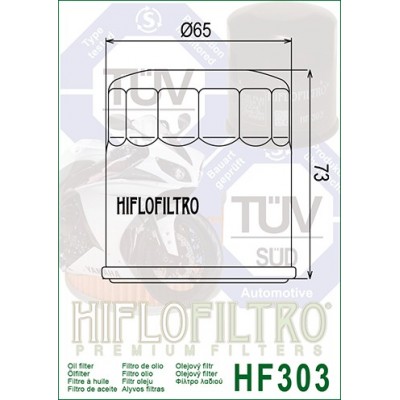 HIFLO Filtro Olio STANDARD HF303