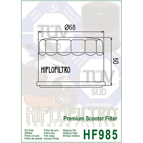 HIFLO FILTRO OLIO HF985