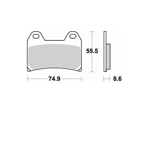 BRAKING 784CM55 2 coppie pastiglie freno anteriore CM55