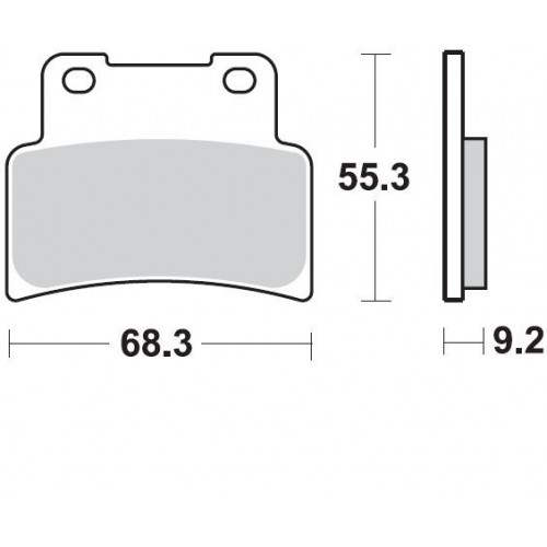 BRAKING 933CM55 2 coppie pastiglie freno anteriore CM55