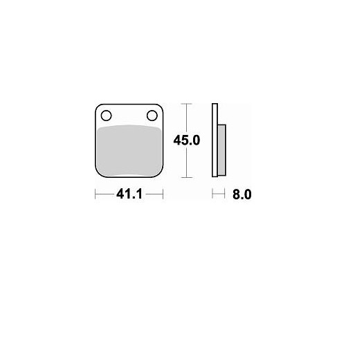 BRAKING 703CM44 coppia pastiglie freno posteriore CM44