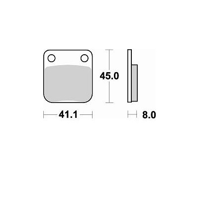 BRAKING 703CM44 coppia pastiglie freno posteriore CM44