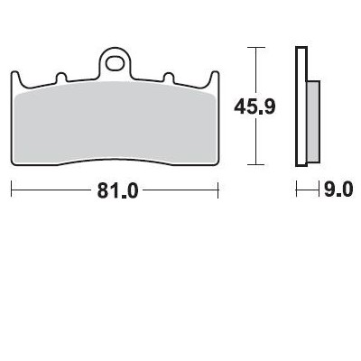 BRAKING 879CM55 2 coppie pastiglie freno anteriore CM55