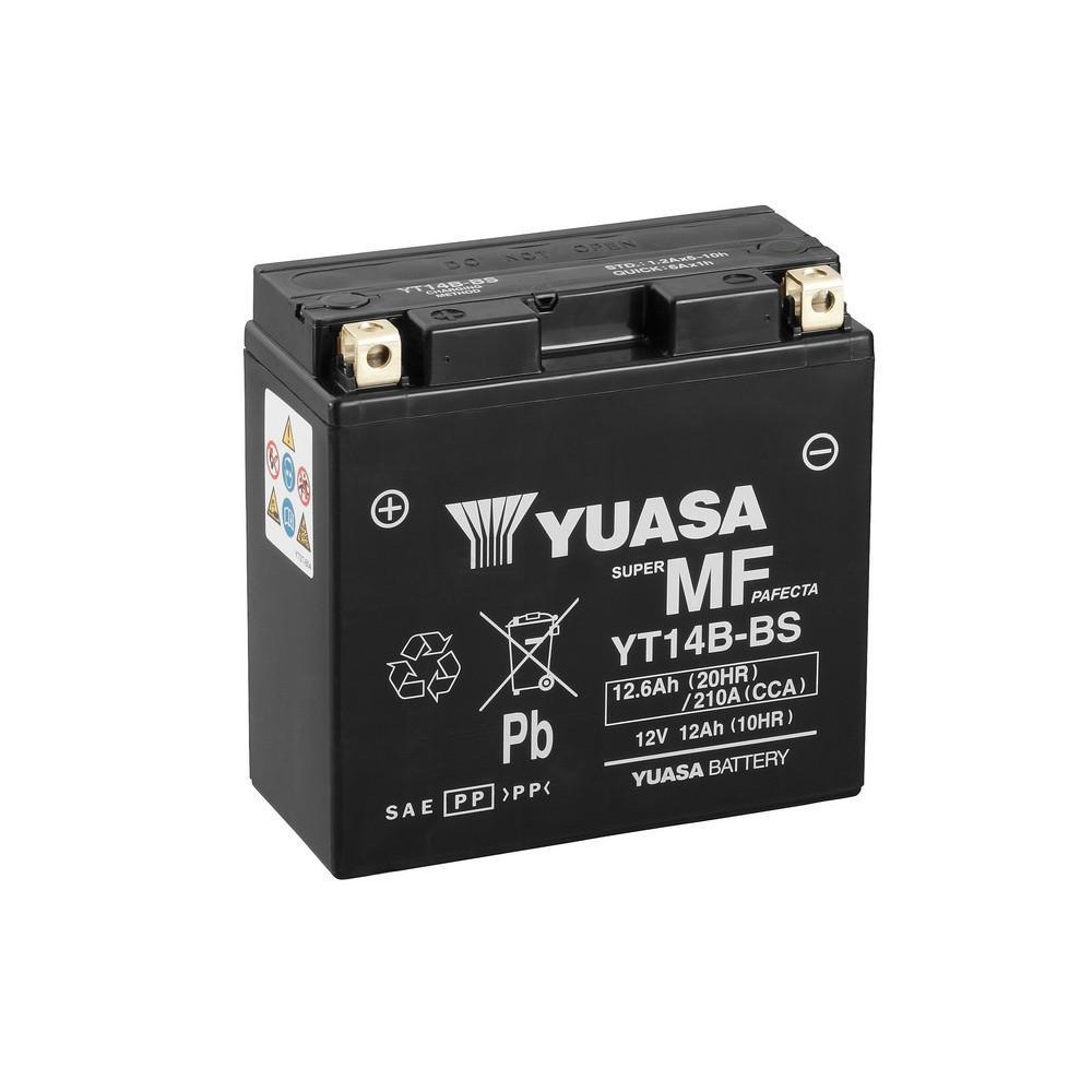 YUASA BATTERIA YT14B-BS 12 Volt 12 Ampere - Senza manutenzione - AGM