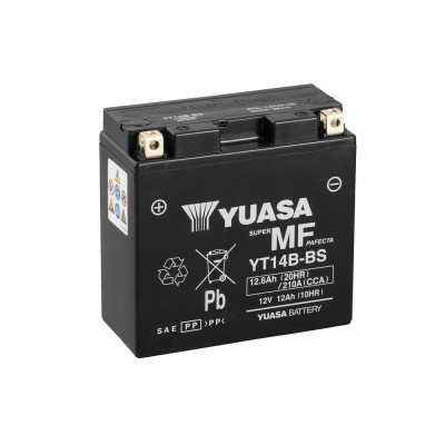 YUASA BATTERIA YT14B-BS 12 Volt 12 Ampere - Senza manutenzione - AGM