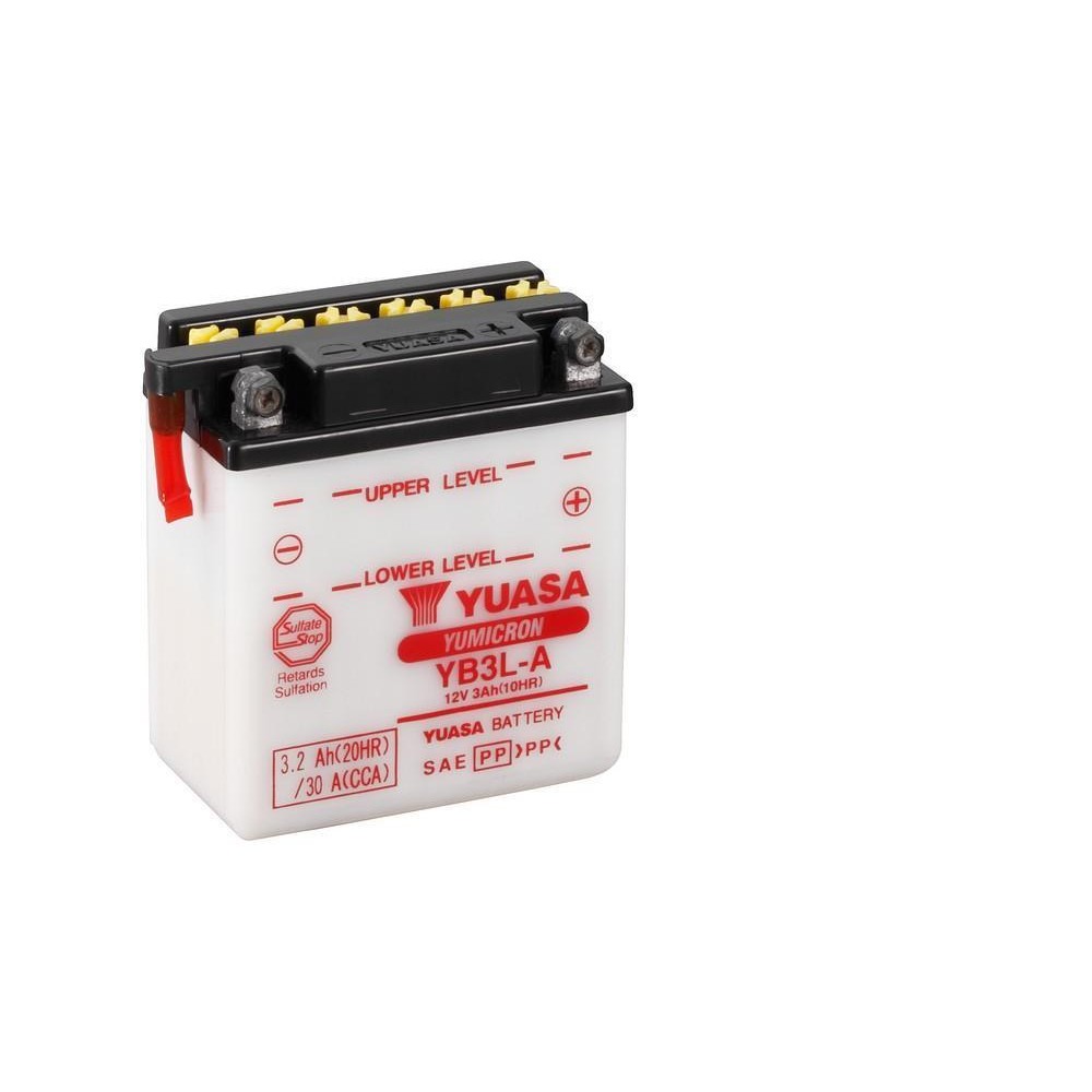 YUASA BATTERIA YB3L-A 12 Volt 3.2 Ampere - senza acido