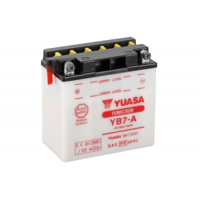 YUASA BATTERIA YB7-A 12 Volt 8 Ampere - senza acido