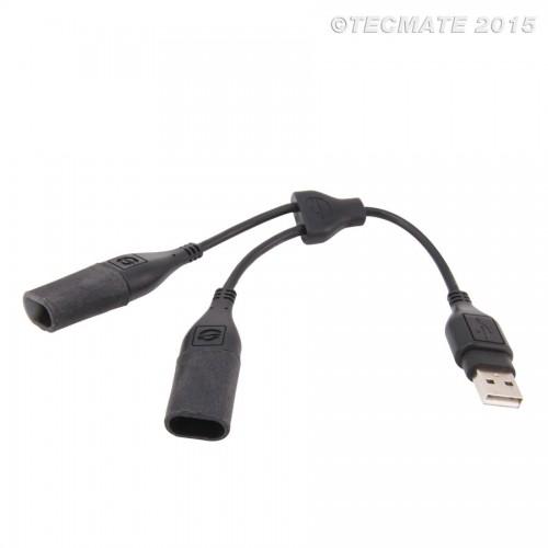 Sdoppiatore Splitter USB a Y TecMate OptiMATE USB O-110