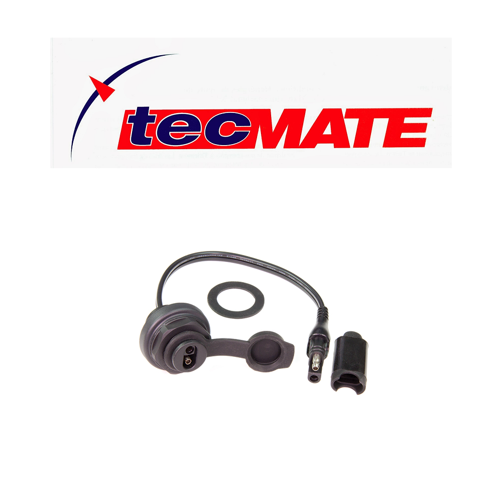 Presa SAE TecMate OptiMATE CABLE O-20 Impermeabile per Caricabatterie montaggio su pannello