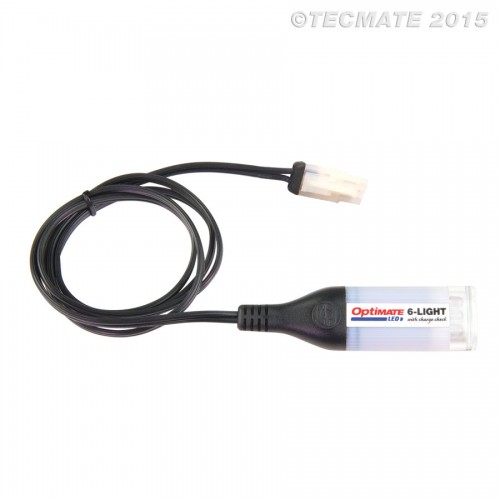 Tester Luce Controllo Ricarica con Presa TM TecMate OptiMATE LED O-121 Impermeabile per Caricabatterie